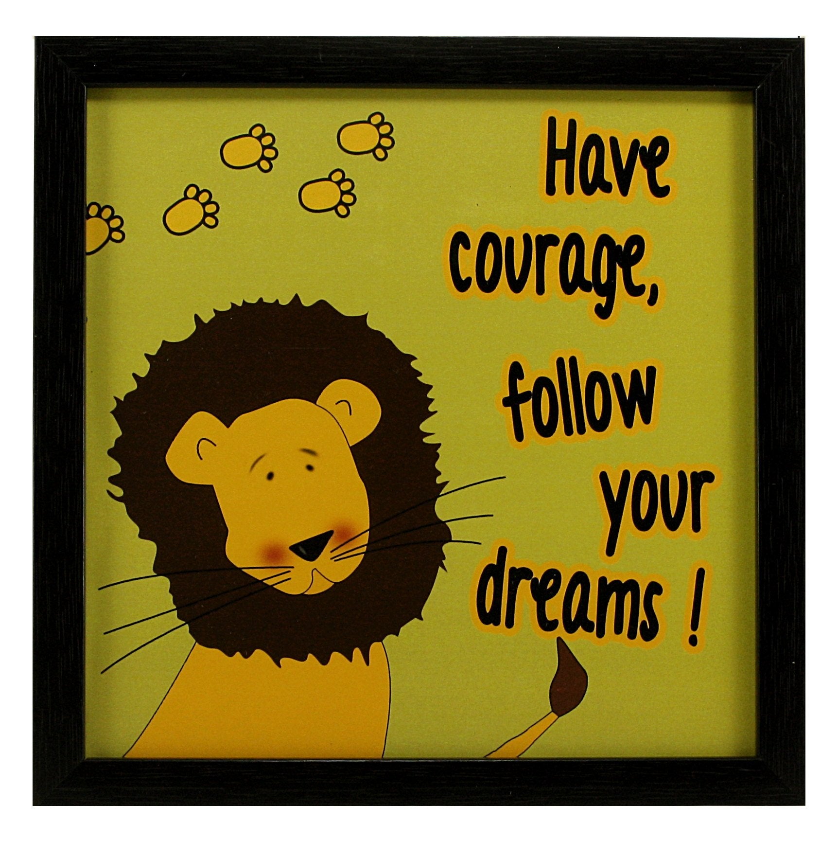 Indianara 4 Piece Set of Framed Wall Hanging Kids Motivational Study Room (1034) Decor Art Prints 8.7 inch X 8.7 inch Without Gl